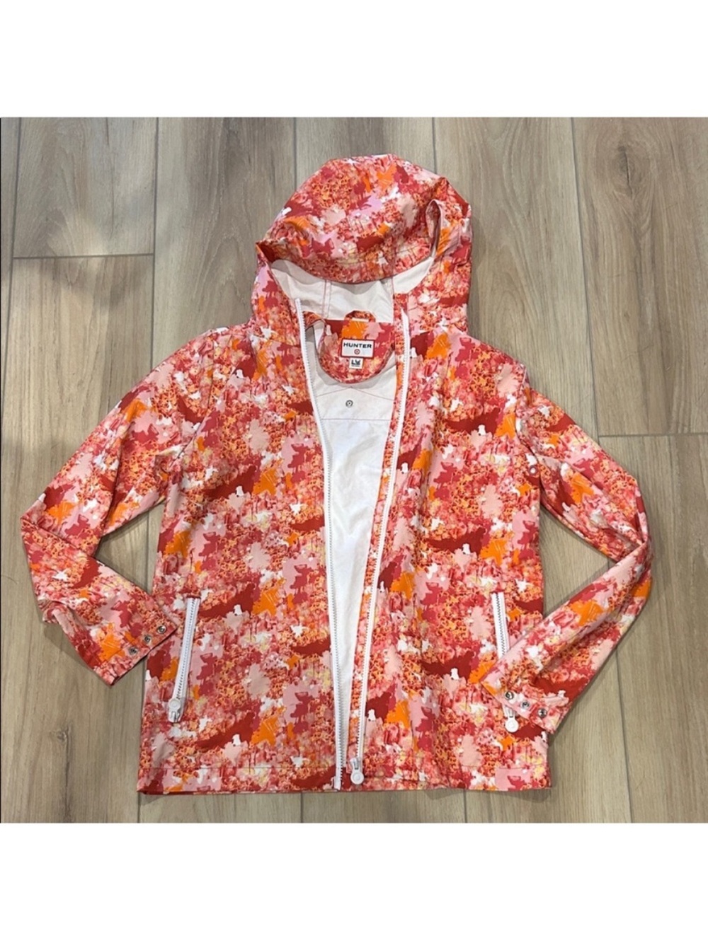 Hunter x Target collab floral rain jacket youth size L